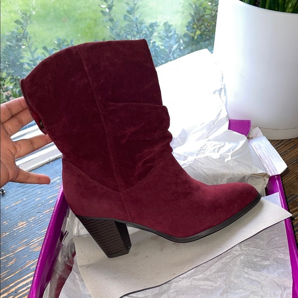 Rampage Burgandy Suede Boot - Picture 2 of 7
